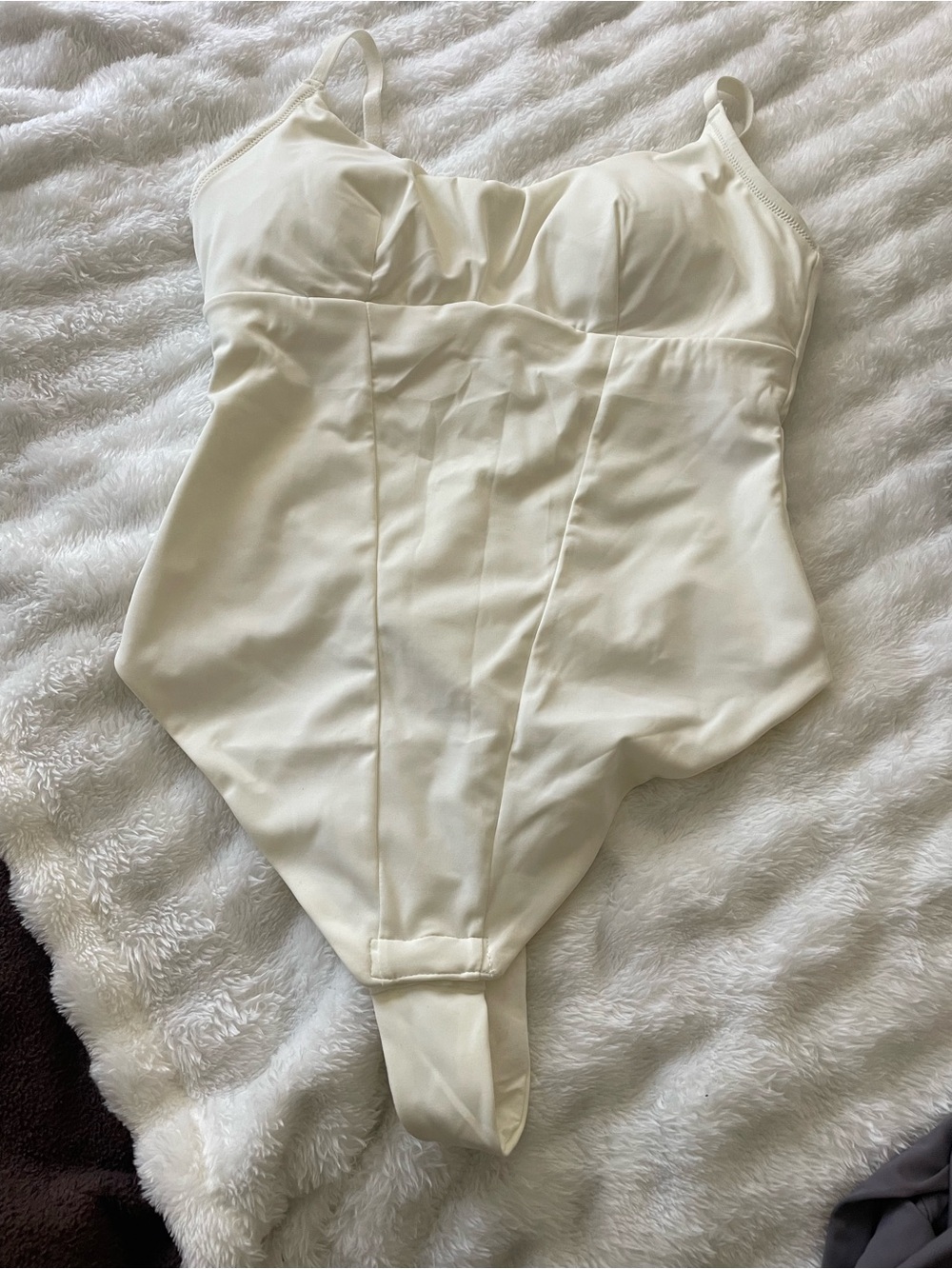 NWT Popilush thong bodysuit shapewear corset style top M